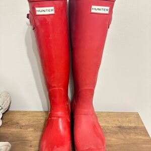 Hunter Original Tall Red Rain Boots